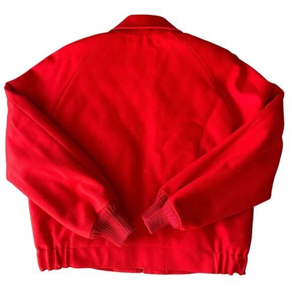 Vintage Women’s Red Pendleton Wool Bomber Jacket Quilted Line #564 Size Medium - Picture 6 of 7
